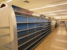 LOZIER GONDOLA SHELVING 84IN TALL 20/20, 16/16 - 84FT - SOLD BY THE FOOT