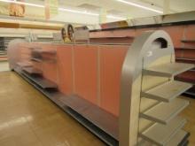 LOZIER GONDOLA SHELVING 60IN TALL 16/16 - 24FT W/3FT END CAPS - SOLD BY THE FOOT