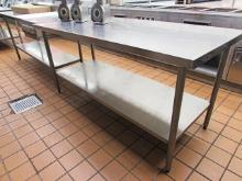 6FT X 30IN STAINLESS STEEL TABLE