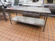 6FT. X 30IN STAINLESS STEEL TABLE