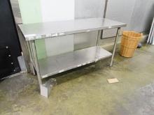 5FT X 24IN. STAINLESS STEEL TABLE