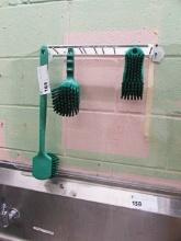 MISC. SCRUB BRUSHES W/ RACK
