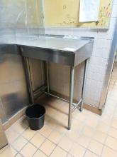 STAINLESS STEEL RECEIVING DESK