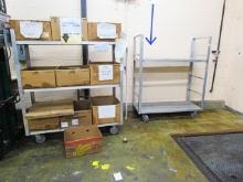 1- 2TIER ALUMINUM COOLER CART, 1- 3 TIER ALUMINUM COOLER CART