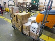 1- U-BOAT STOCK CART W/ 13 BOXES OF FLOOR STRIPPER