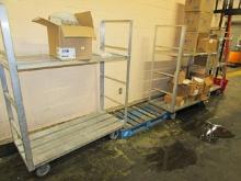 2 TIER ALUMINUM COOLER CARTS