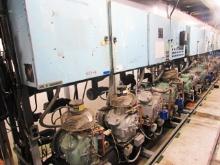 KYSOR WARREN COMPRESSOR RACK W/ 4 PUMPS TC400-045-SL-3-NHD-B 208V 3PHASE R-404