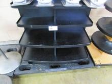 3FT 4 TIER DISPLAY SHELF