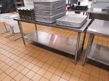 6FT X 30IN STAINLESS STEEL TABLE