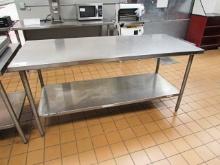 6FT X 30IN STAINLESS STEEL TABLE