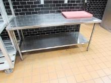 6FT X 30IN STAINLESS STEEL TABLE
