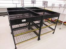 SQUARE WIRE BOTTOM BULK BINS