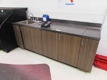 8FT. X 30IN. FLORAL COUNTER W/ SINK