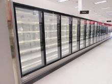 2016 HILL PHOENIX ONRIZPV5 BACK-TO-BACK FREEZER DOOR CASES (5,5,5,5,5,4,4) - SOLD BY THE DOOR – REMO