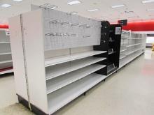 MADIX GONDOLA SHELVING 75IN TALL 20/22 – 40FT – SOLD BY THE FOOT