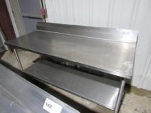 6FT STAINLESS STEEL TABLE - 28IN DEEP