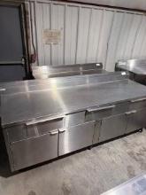8FT STAINLESS STEEL CABINET - 28IN DEEP