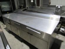 8FT STAINLESS STEEL CABINET - 28IN DEEP