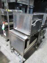 36-INCH S/STEEL DEMO TABLE W/FRONT SHELVES