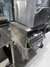 36-INCH S/STEEL DEMO TABLE W/FRONT SHELVES