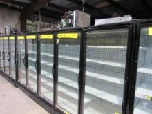2020 ZERO ZONE 5-DOOR COOLER (NO ENDS) WITH CONDENSING UNIT 5RHCC30D