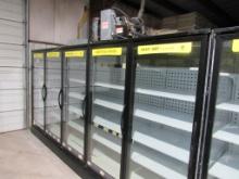 2020 ZERO ZONE 5-DOOR COOLER W/LH END AND CONDENSING UNIT 5RHCC30D