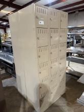 SET OF 18 EMPLOYEE LOCKERS