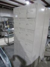 SET OF 18 EMPLOYEE LOCKERS