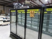2020 ZERO ZONE 3-DOOR FREEZER W/LH END AND CONDENSING UNIT 3RHZC30