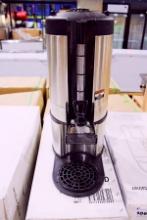 NEW GRINDMASTER GIU5GGRIND 1.5 GALLON GRAVITY THERMAL CONTAINER/DISPENSER ON STAND