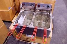 NEW CECILWARE PRO EL-2X15 COUNTERTOP ELECTRIC FRYER