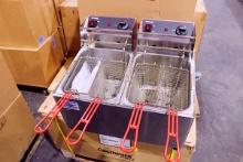 NEW CECILWARE PRO EL-2X15 COUNTERTOP ELECTRIC FRYER