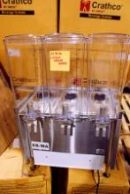 NEW CRATHCO CS-3L-16 3-HEAD REFRIGERATED BEVERAGE MACHINE