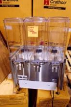 NEW CRATHCO CS-3L-16 3-HEAD REFRIGERATED BEVERAGE MACHINE