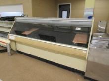 8FT BARKER SSGC8 GRAVITY-COIL SERVICE MEAT CASE - REMOTE COOLED NO COMPRESSOR