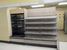 39-INCH WALL BAKERY CASE W/6FT SHELVING