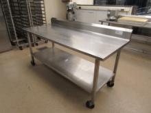 6FT STAINLESS STEEL TABLE - 30IN DEEP