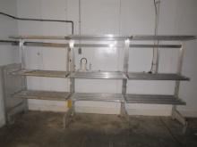 ALUMINUM COOLER SHELVING - SOLD BY THE OPENING