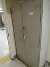 2-DOOR METAL STORAGE CABINET