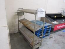 STOCK CART W/SLANT SHELVES