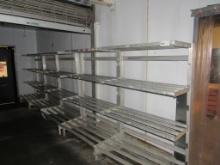 ALUMINUM COOLER SHELVING - SOLD BY THE OPENING