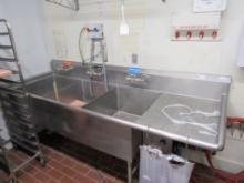 100-INCH 3-COMPARTMENT SINK