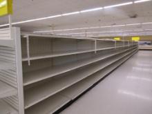 STREETER GONDOLA SHELVING 72IN TALL 20/20, 24/24 - 73FT W/4FT END CAPS - SOLD BY THE FOOT