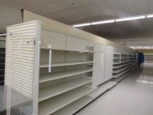 2020 LOZIER GONDOLA SHELVING 84IN TALL 19/19 - 68FT W/4FT END CAP - SOLD BY THE FOOT