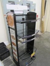 24-INCH BLACK DISPLAY RACK