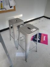 SILVER METAL CHAIRS
