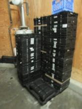 16X24 BLACK FOLDING CRATES
