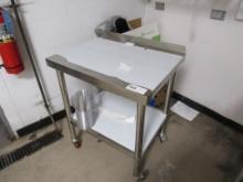 30-INCH STAINLESS STEEL TABLE - 24IN DEEP