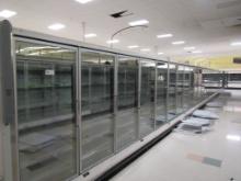 HUSSMANN RL FREEZER DOOR CASES '01 ELEC DEFROST - SOLD BY THE DOOR - REMOTE NO COMPRESSOR