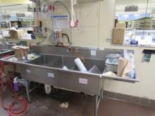 96-INCH 3-COMPARTMENT SINK